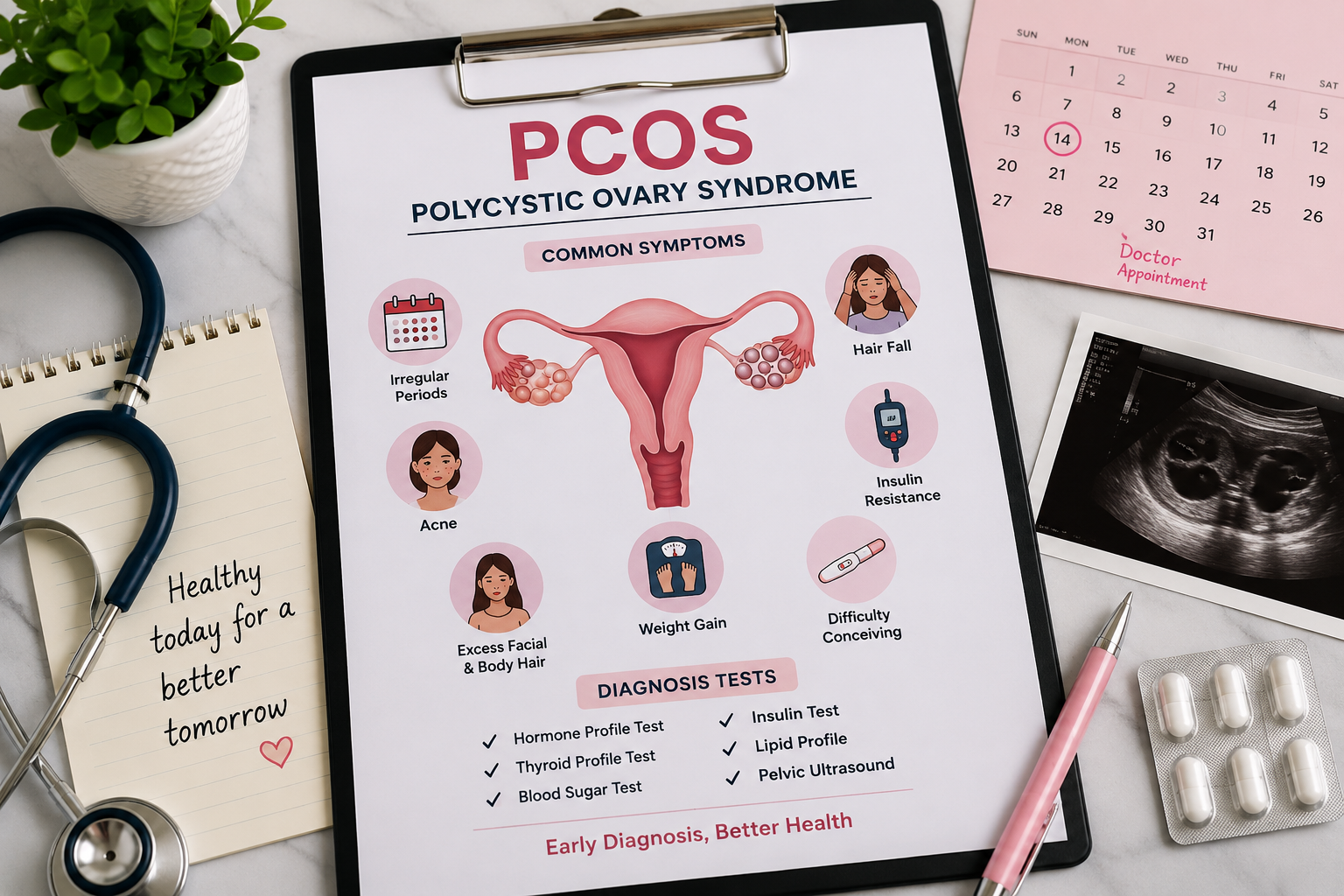 PCOS Ke Symptoms Aur Diagnosis